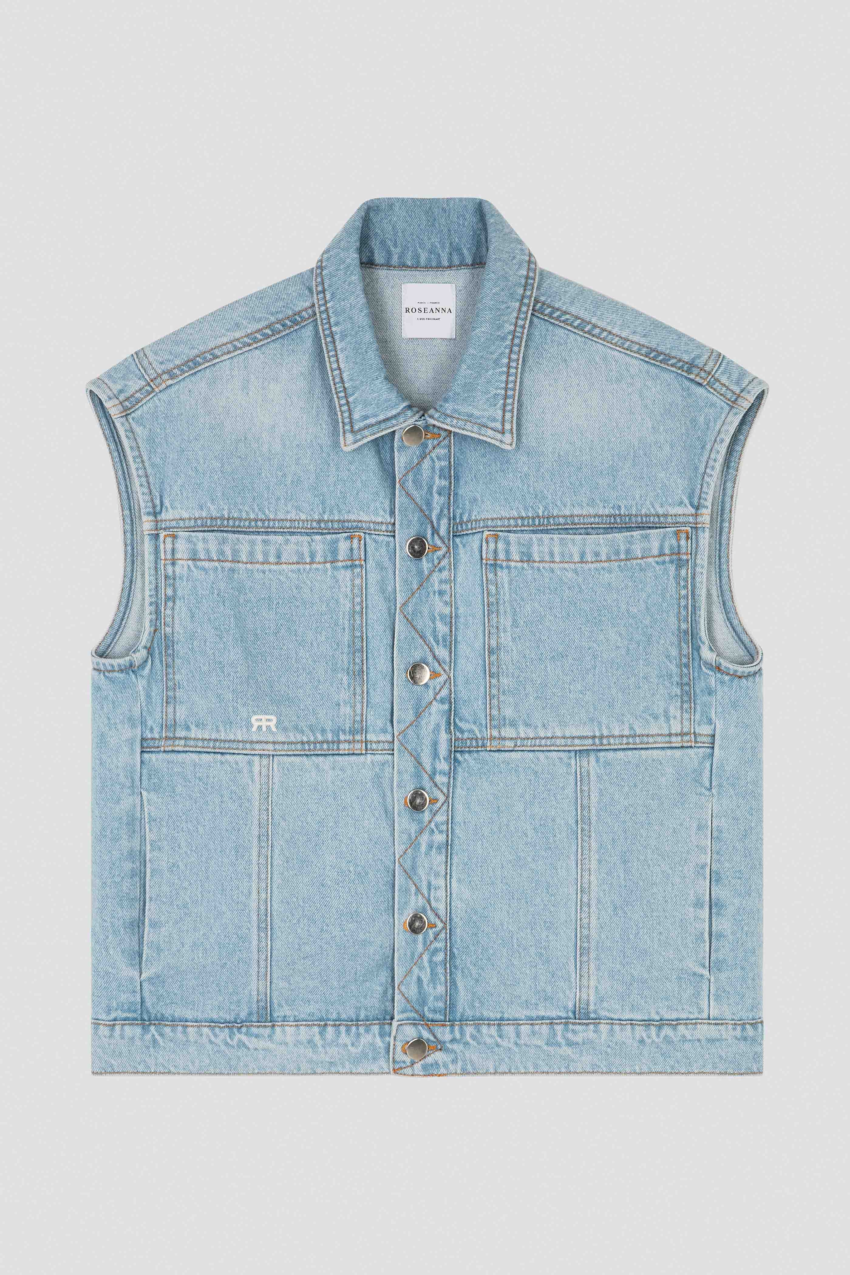 VESTE CHRISTIE DENIM CIEL WASHED