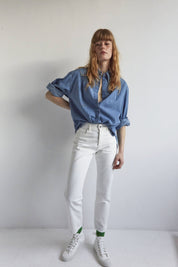 JEAN GLORY DENIM BLANC