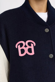 VESTE-BLOUSON TEDDY BARBIE NAVY