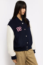 VESTE-BLOUSON TEDDY BARBIE NAVY