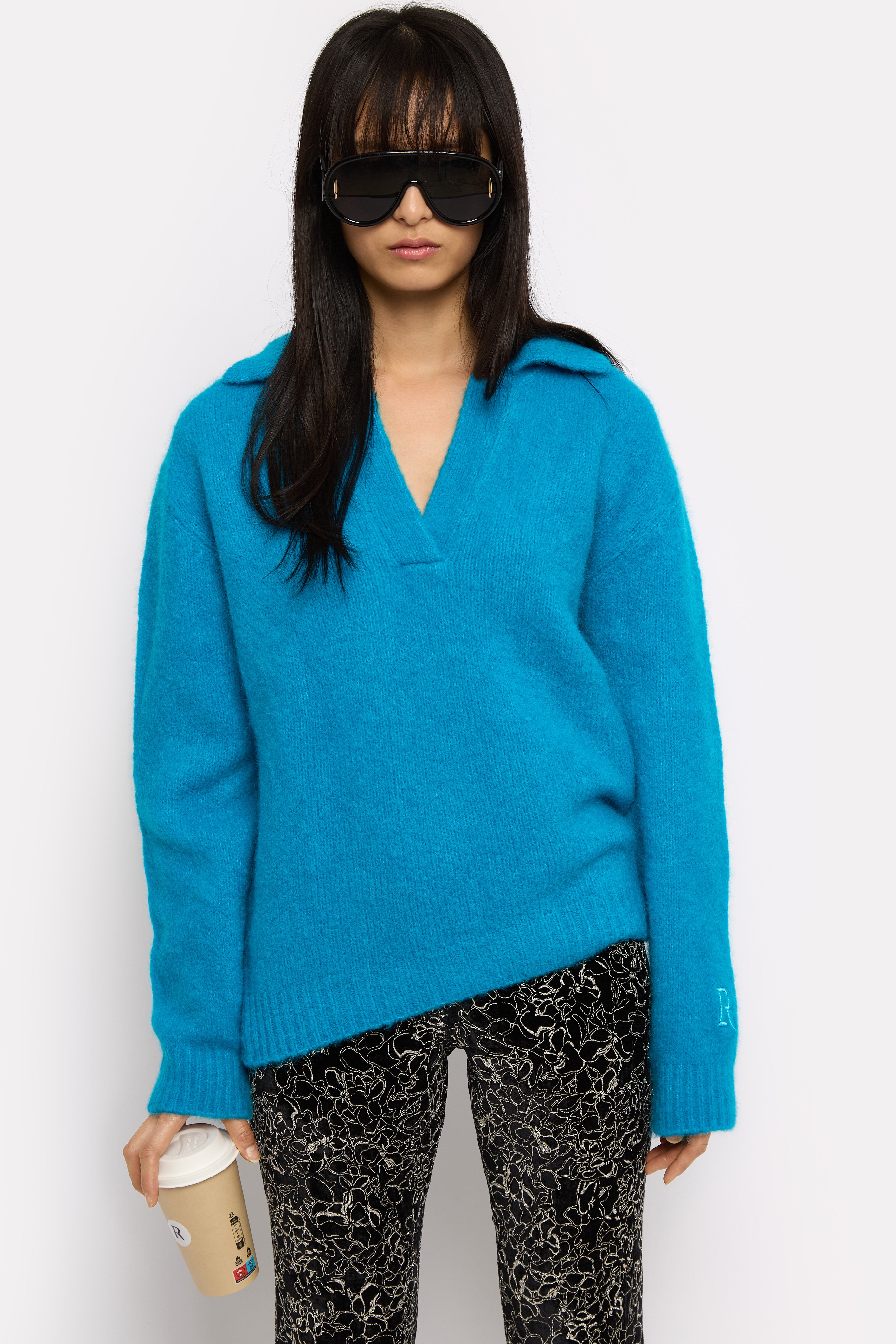 PULL HARRY PANCAKE TURQUOISE