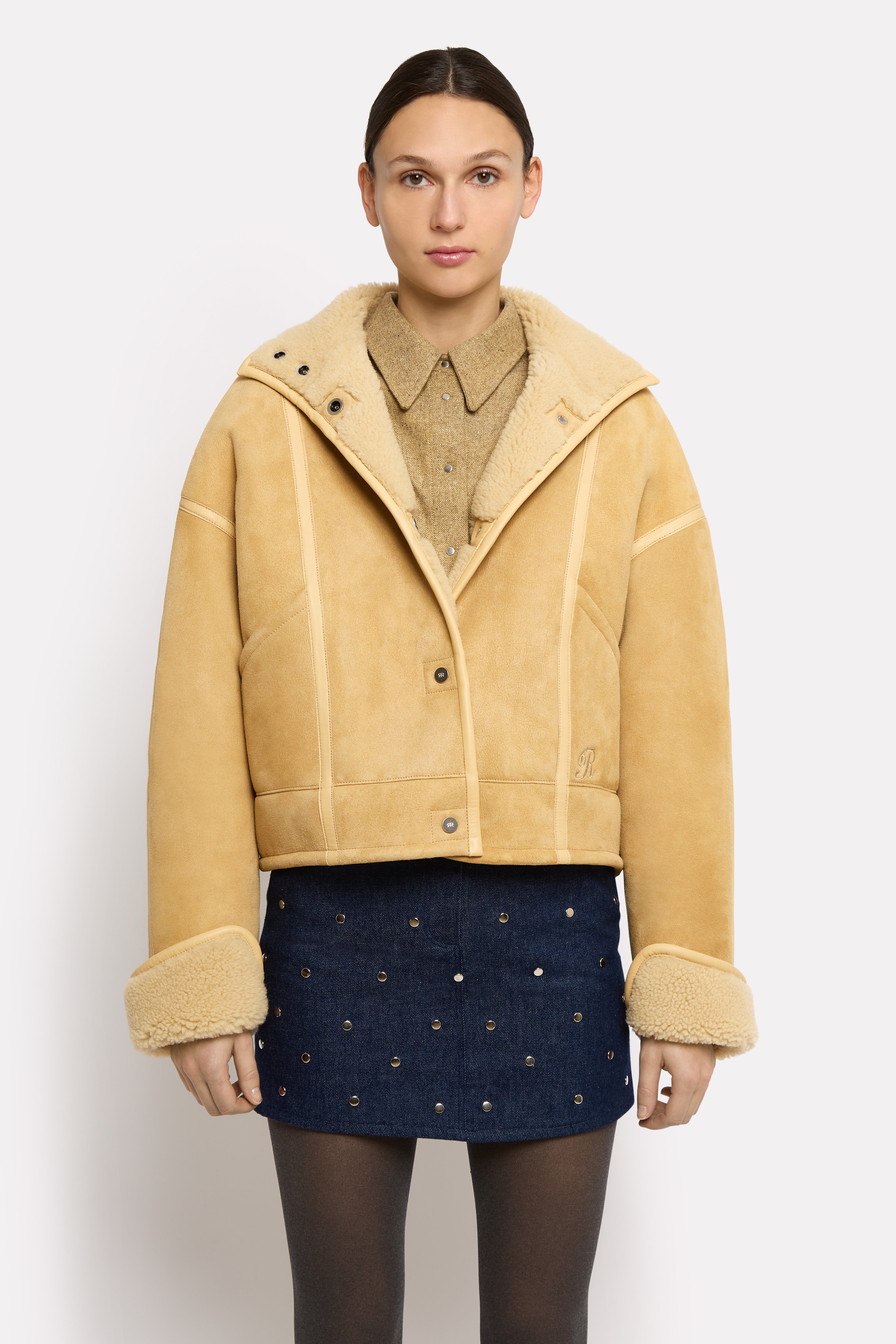 PEAU LAINEE CHACHA SHEARLING NATUREL