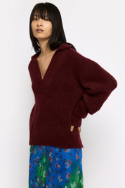 PULL HARRY PANCAKE BORDEAUX