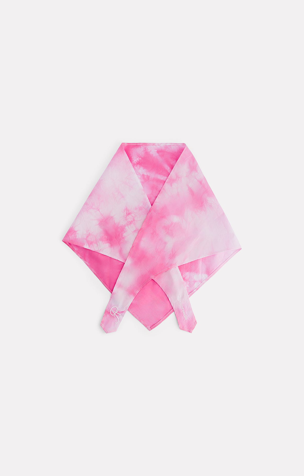 EMBROIDERED PINK SUN BANDANA