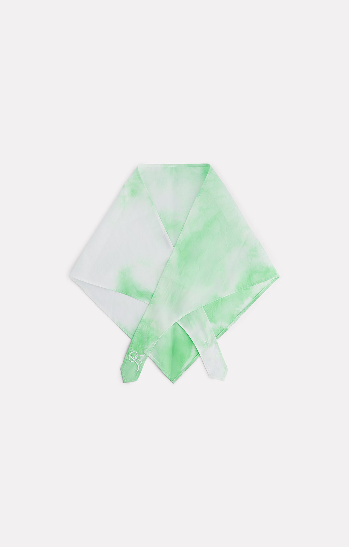 LIME EMBROIDERED SUN BANDANA