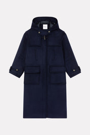 bieber luxury coats - plain navy