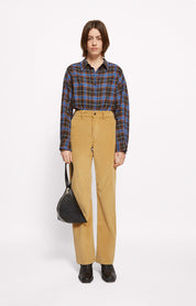 BLACK LEATHER FORTUNE COOKIE BAG