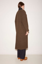 MANTEAU LONG DUNDEE EN LAINE COOKIE