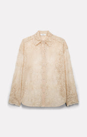 CHEMISE TISH EN DENTELLE CRAIE