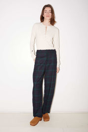PANTALON LOU EN LAINE TARTAN