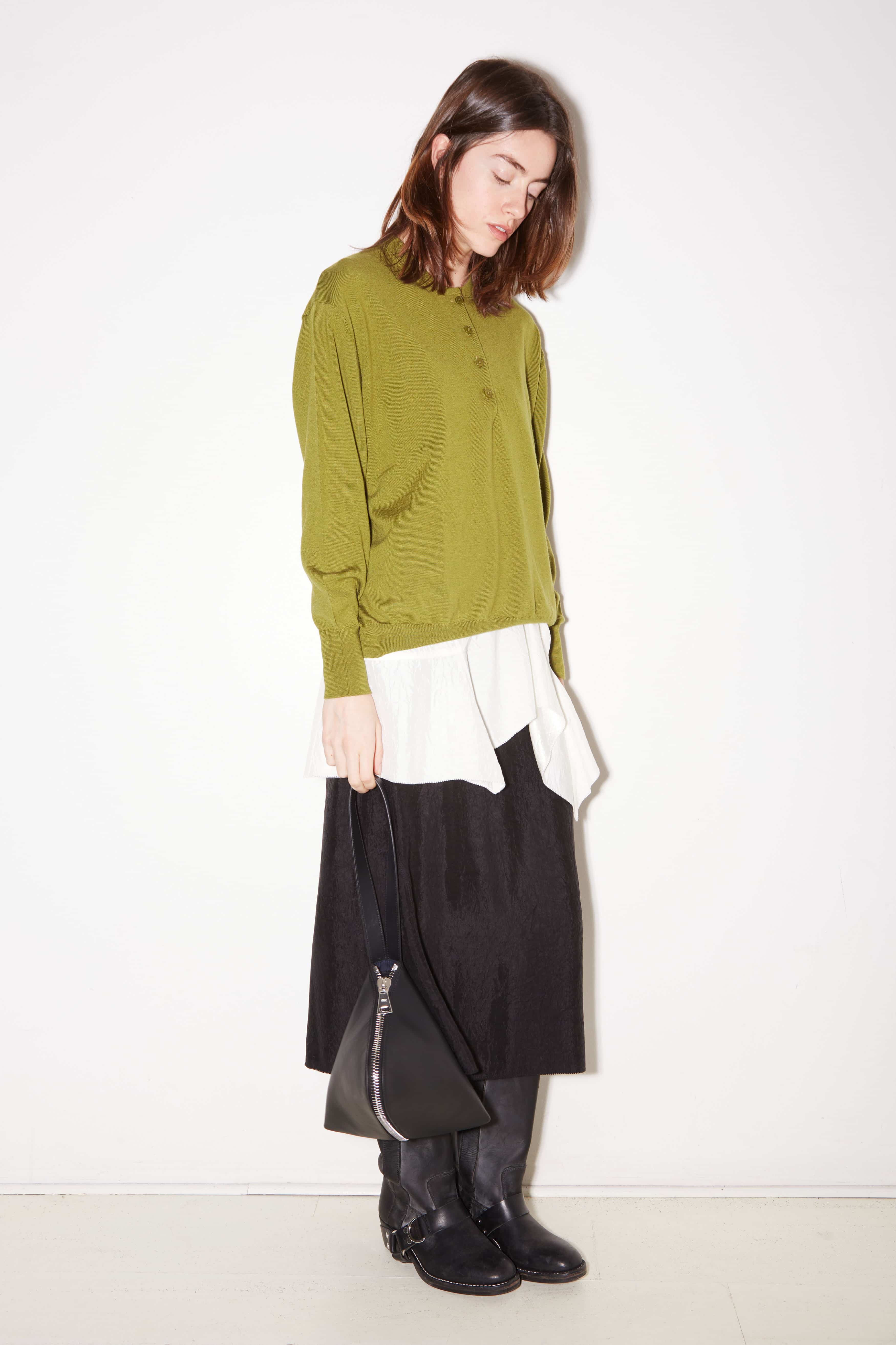 PULL POLO ELLA EN LAINE MÉRINOS MOUSSE