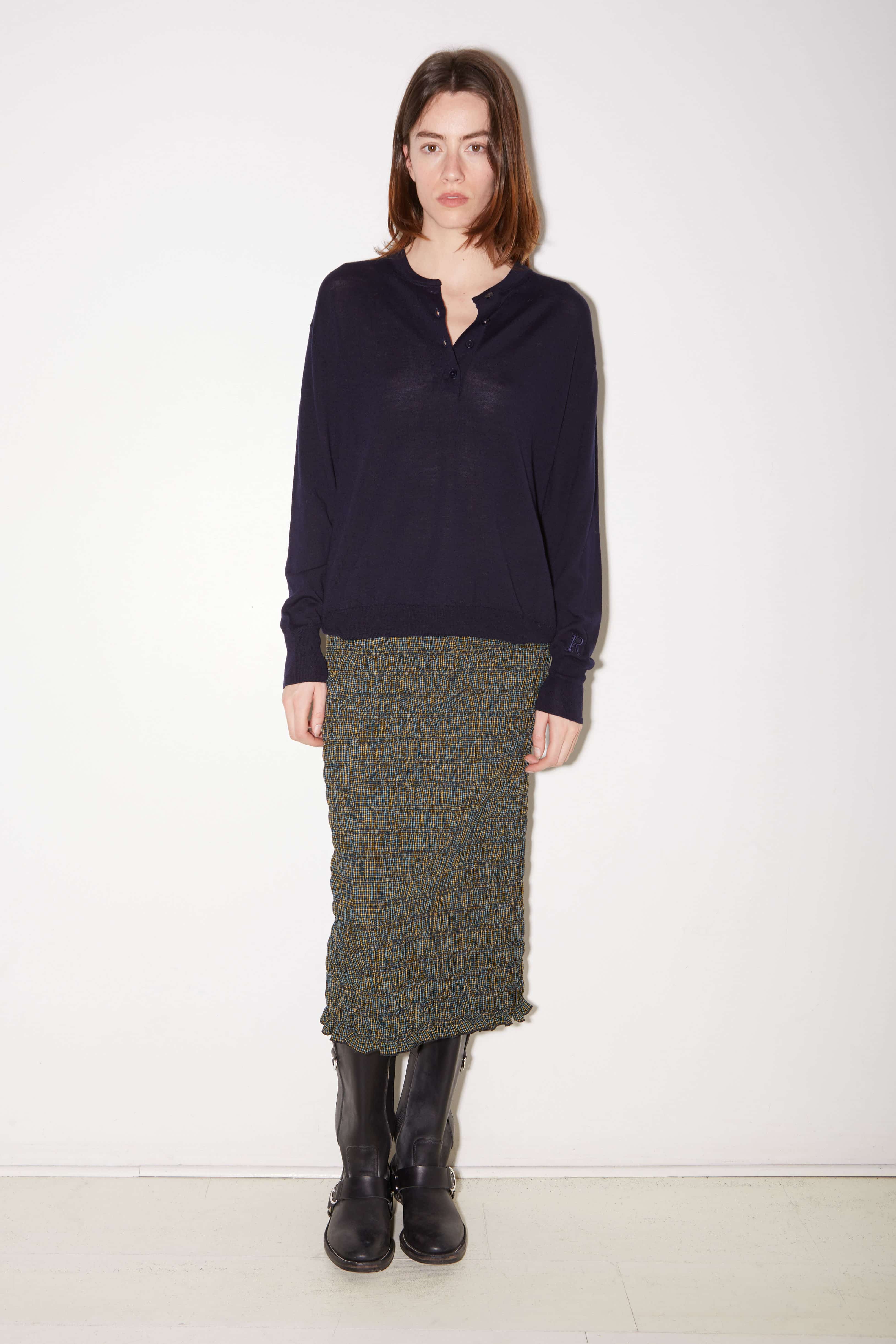 PULL POLO ELLA EN LAINE MÉRINOS NAVY