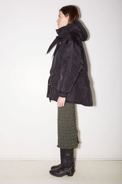QUILTED NYLON PARKA CHARCOAL
