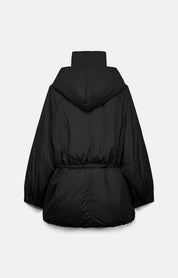 QUILTED NYLON PARKA CHARCOAL