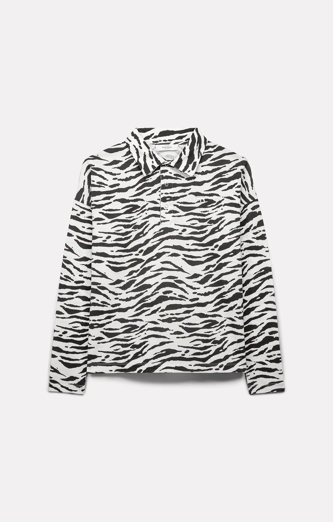 ZEBRA COTTON PIQUÉ POLO SHIRT