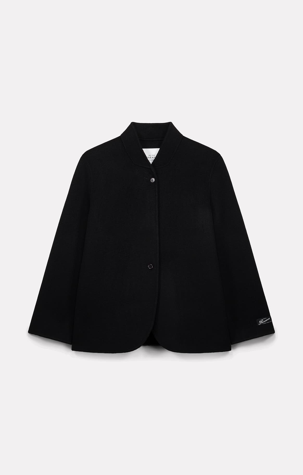 VESTE KAIA OVERSIZE EN LAINE NOIR