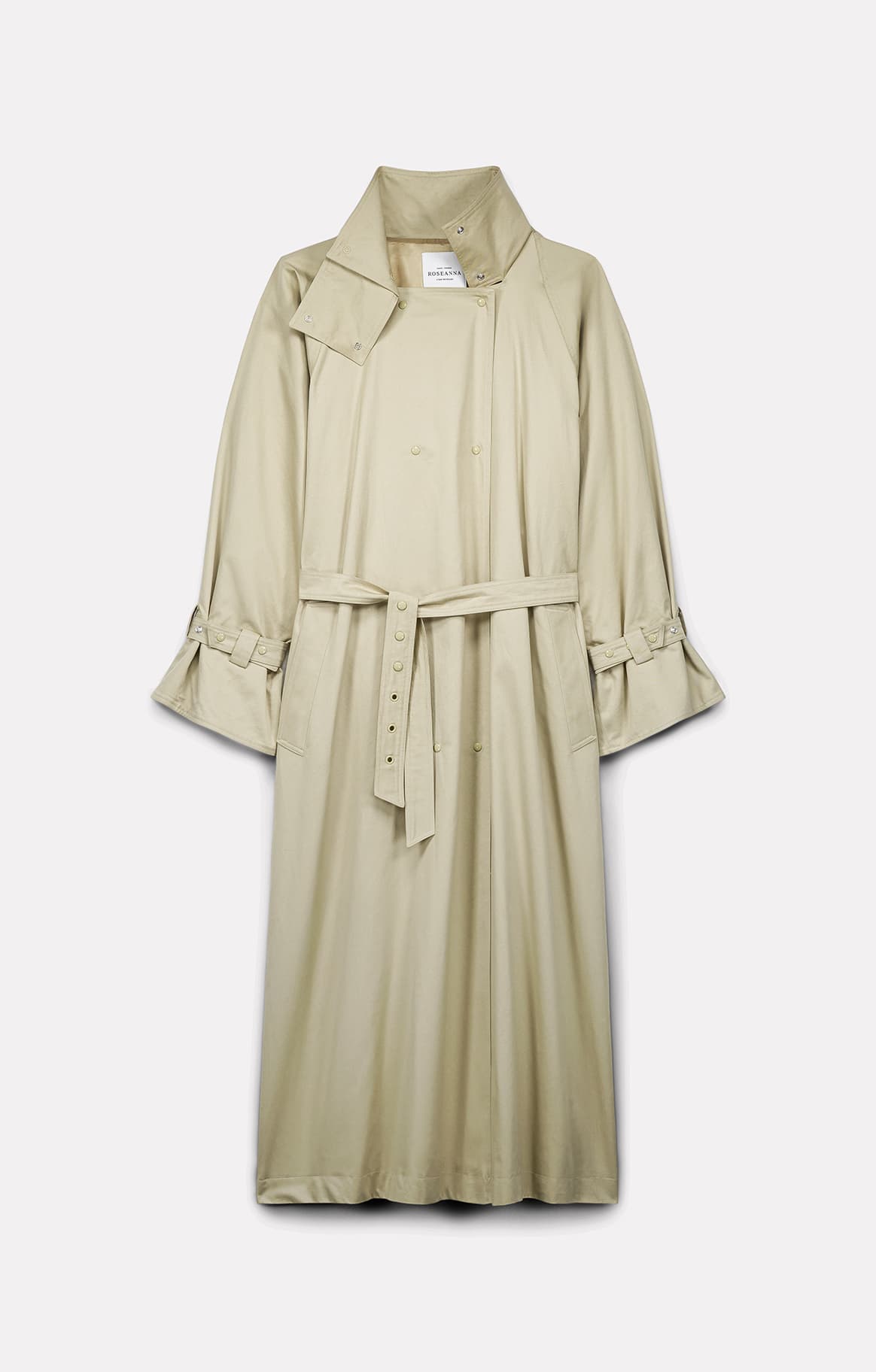 YOKO TRENCH COAT IN BEIGE COTTON GABARDINE