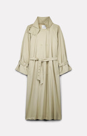 YOKO TRENCH COAT IN BEIGE COTTON GABARDINE