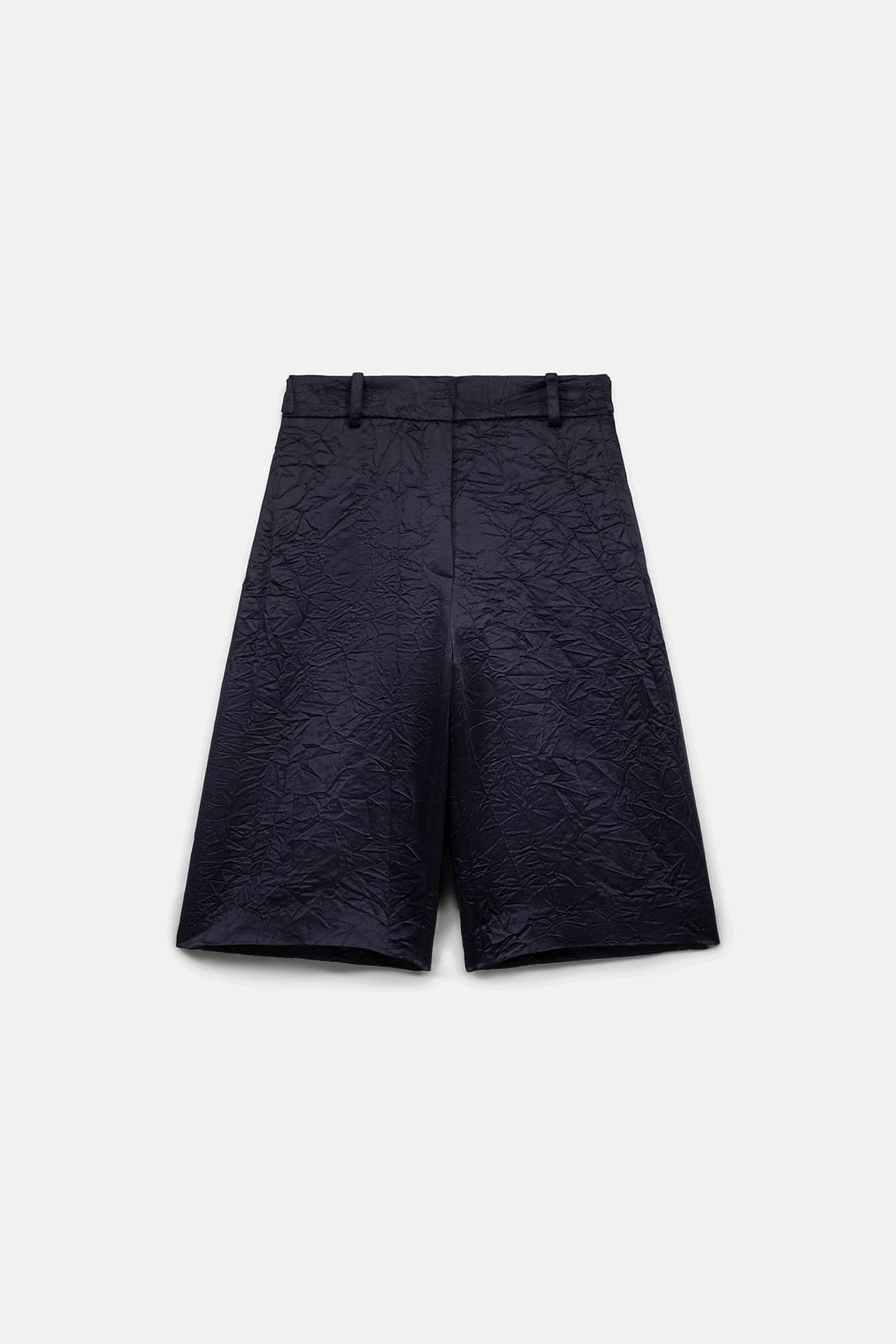 BERMUDA LEE EN SATIN FROISSÉ NAVY - ROSEANNA