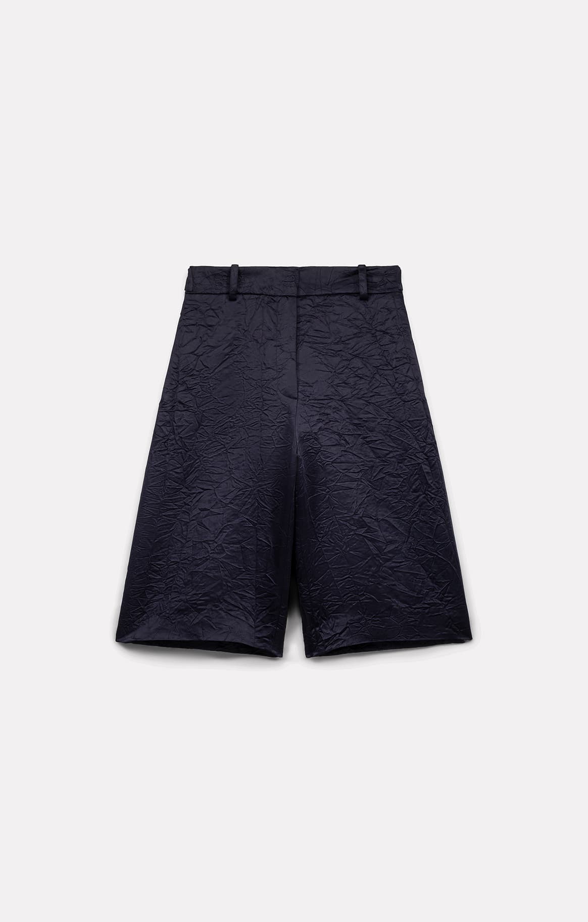 BERMUDA LEE EN SATIN FROISSÉ NAVY - ROSEANNA