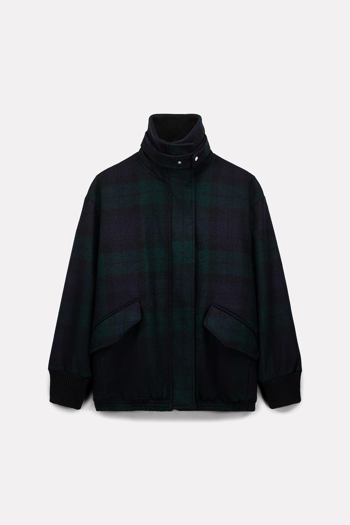 BLOUSON FOX EN LAINE TARTAN - ROSEANNA