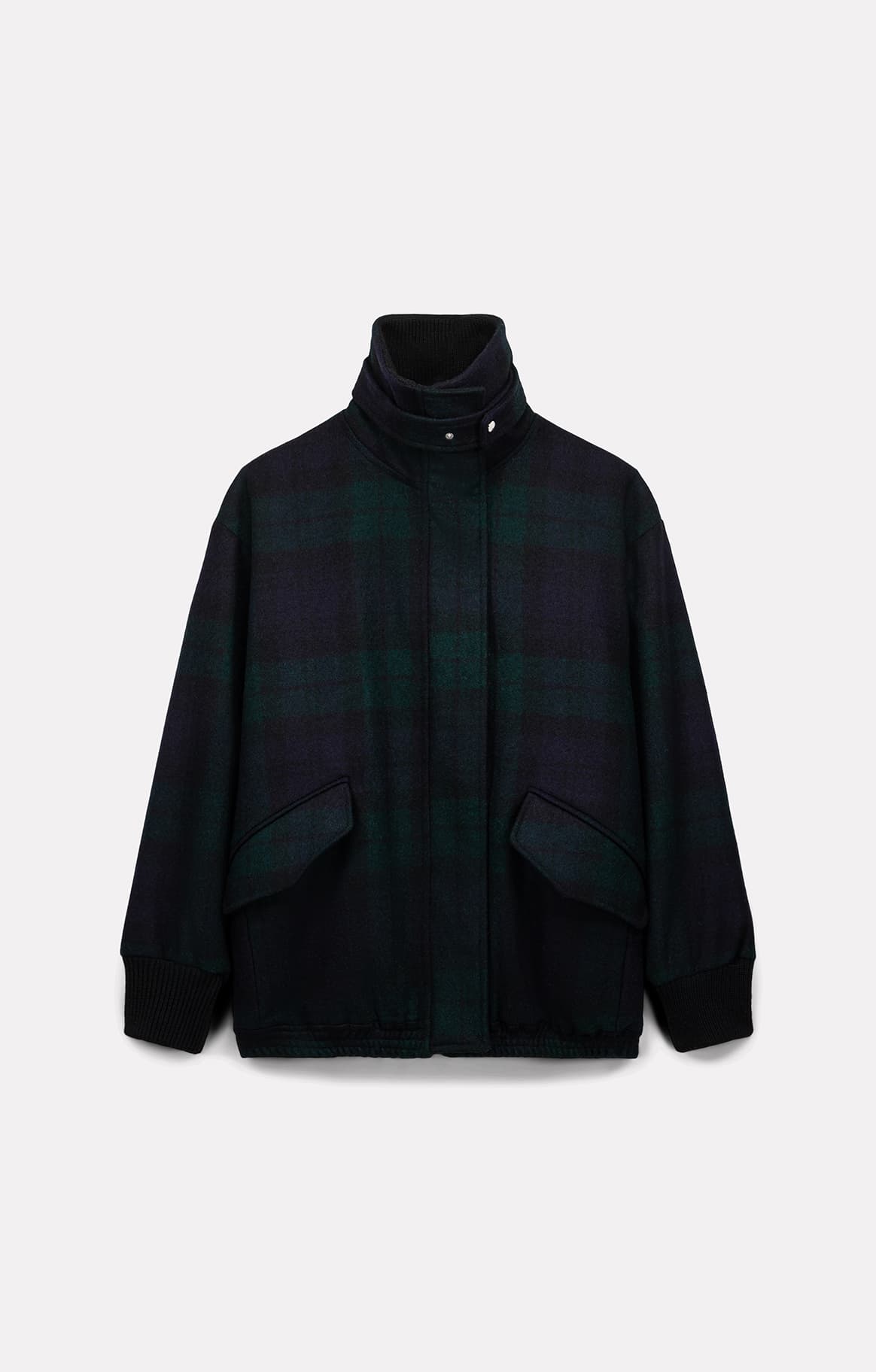 BLOUSON FOX EN LAINE TARTAN - ROSEANNA