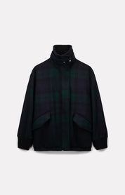 BLOUSON FOX EN LAINE TARTAN - ROSEANNA