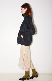 BLOUSON FOX EN LAINE TARTAN - ROSEANNA