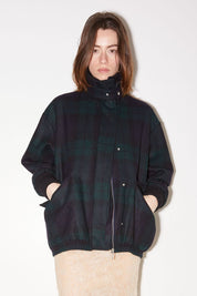 BLOUSON FOX EN LAINE TARTAN - ROSEANNA