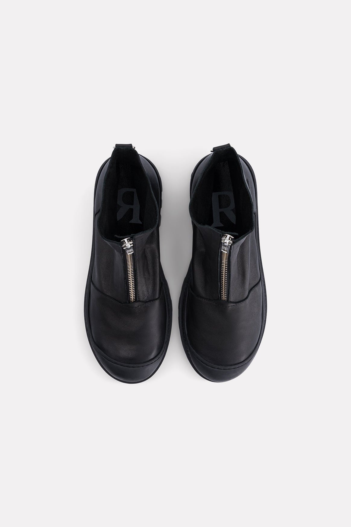 BOOTS CUIR LISSE NEVADA NOIR - ROSEANNA