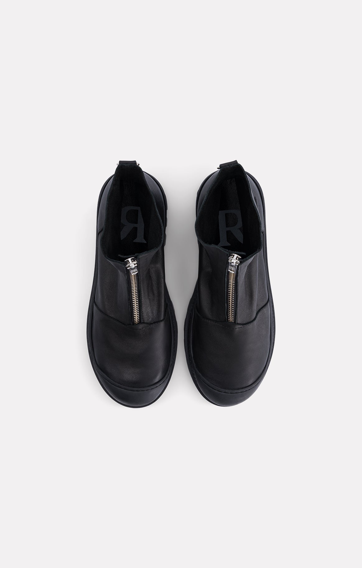 BOOTS CUIR LISSE NEVADA NOIR - ROSEANNA