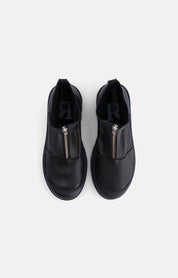 BOOTS CUIR LISSE NEVADA NOIR - ROSEANNA