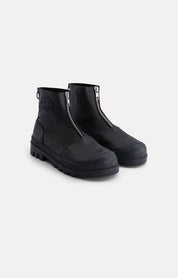 BOOTS CUIR LISSE NEVADA NOIR - ROSEANNA