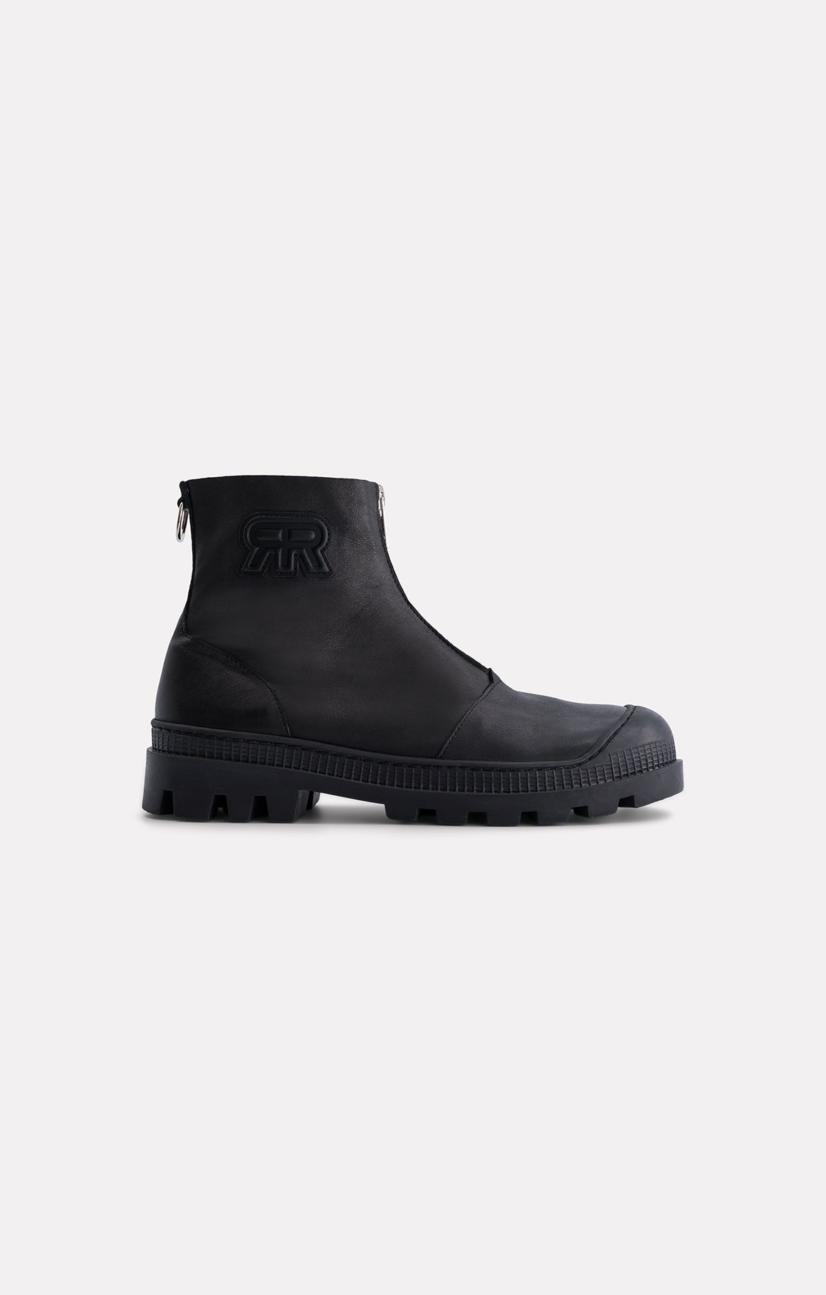 BOOTS CUIR LISSE NEVADA NOIR - ROSEANNA