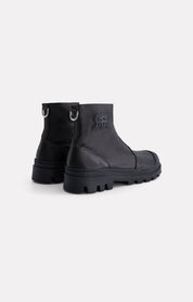 BOOTS CUIR LISSE NEVADA NOIR - ROSEANNA