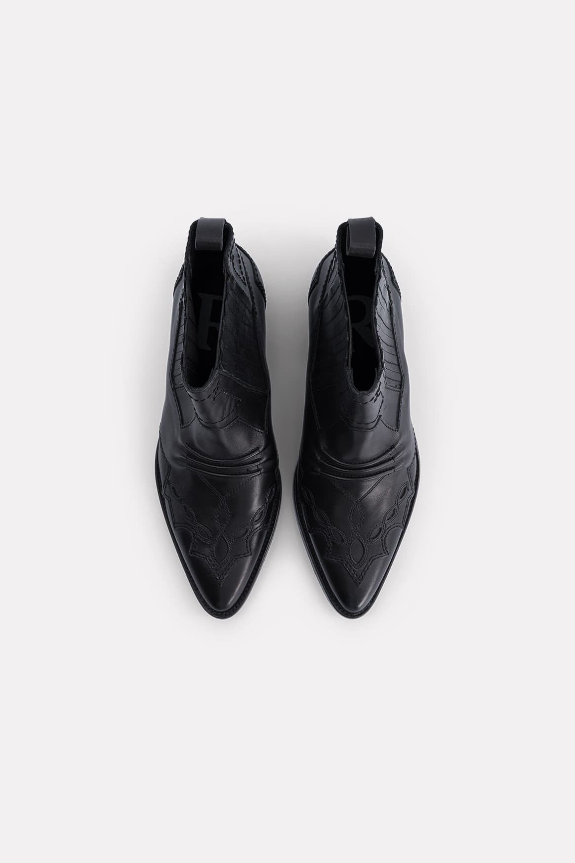 BOOTS EN CUIR TUCSON NOIR - ROSEANNA