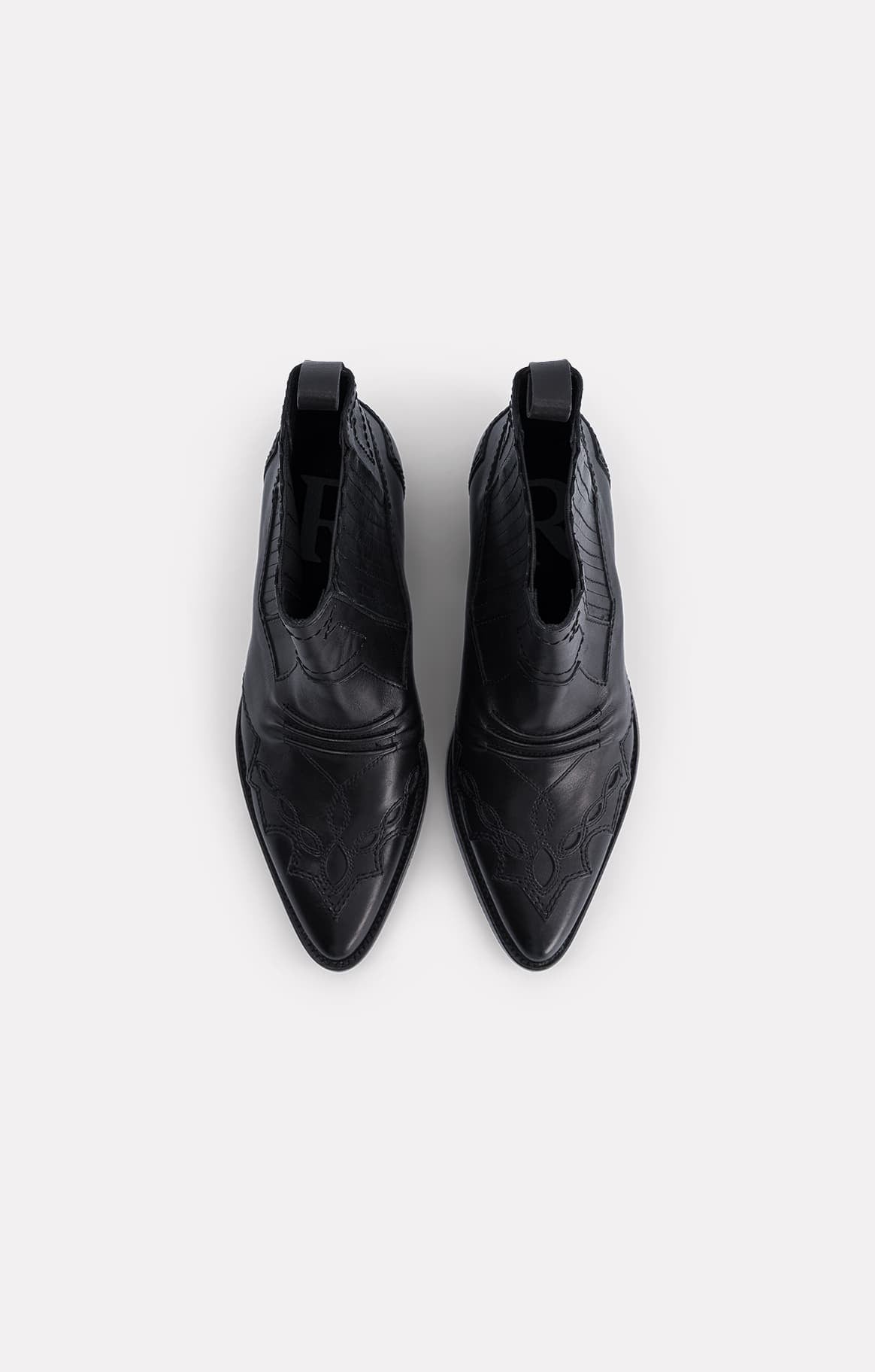 BOOTS EN CUIR TUCSON NOIR - ROSEANNA