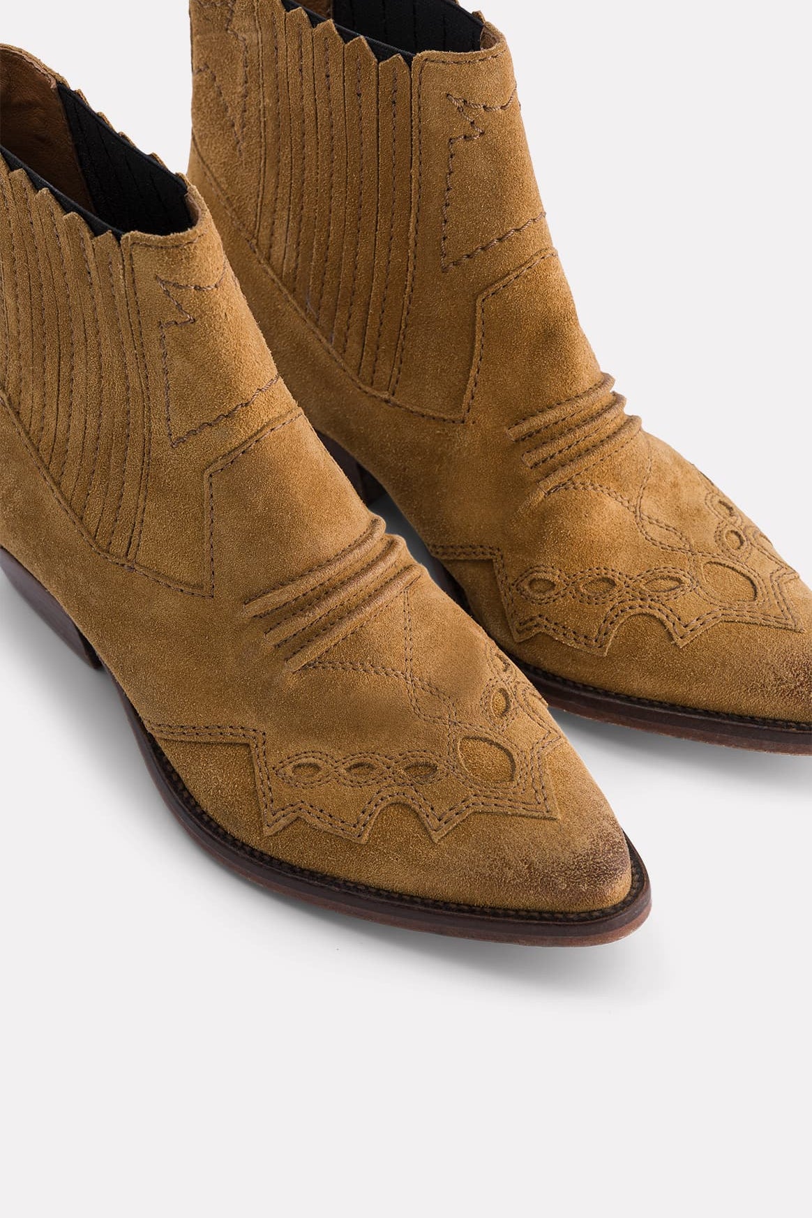 BOOTS EN CUIR TUCSON SABLE - ROSEANNA