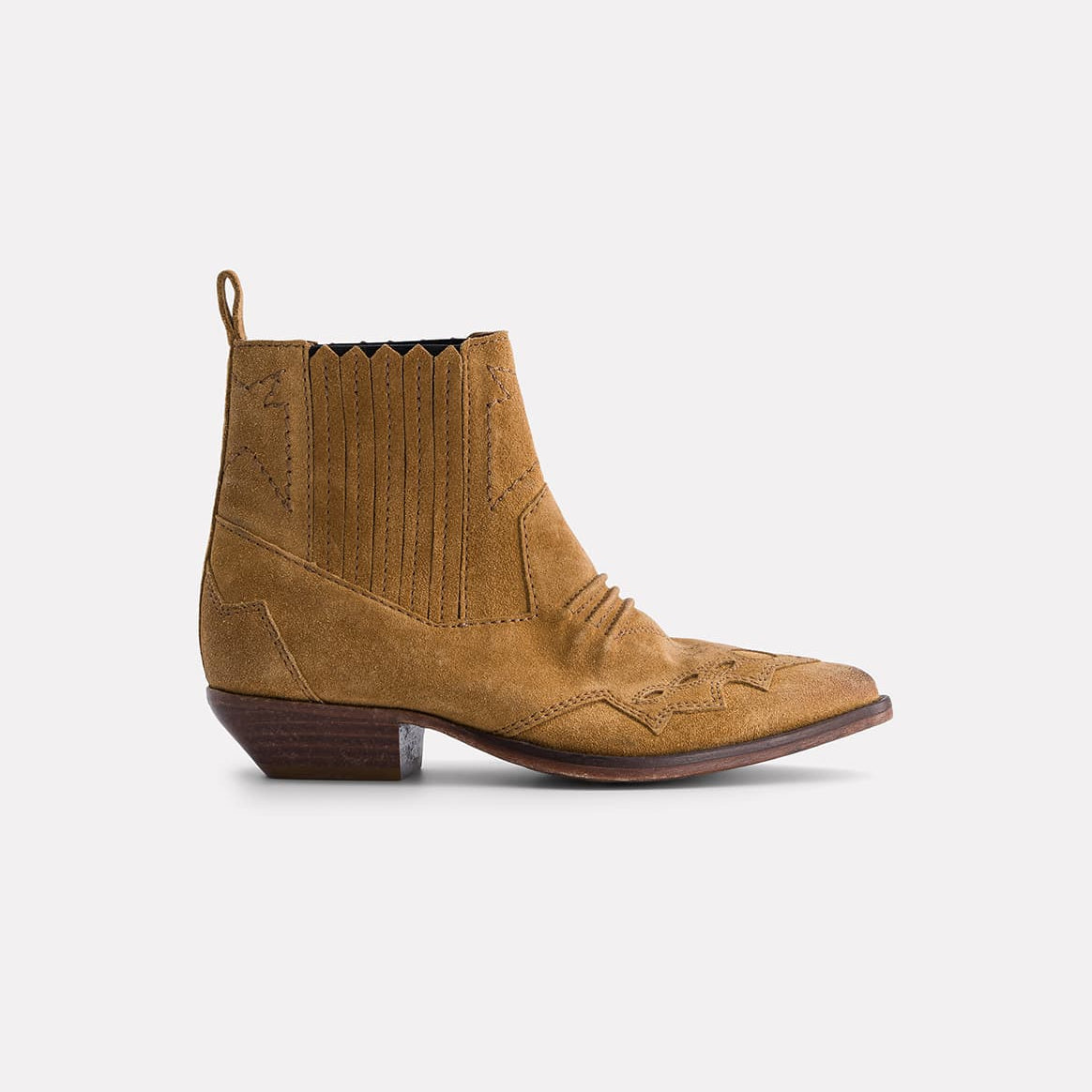 BOOTS EN CUIR TUCSON SABLE - ROSEANNA