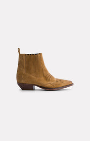 BOOTS EN CUIR TUCSON SABLE - ROSEANNA