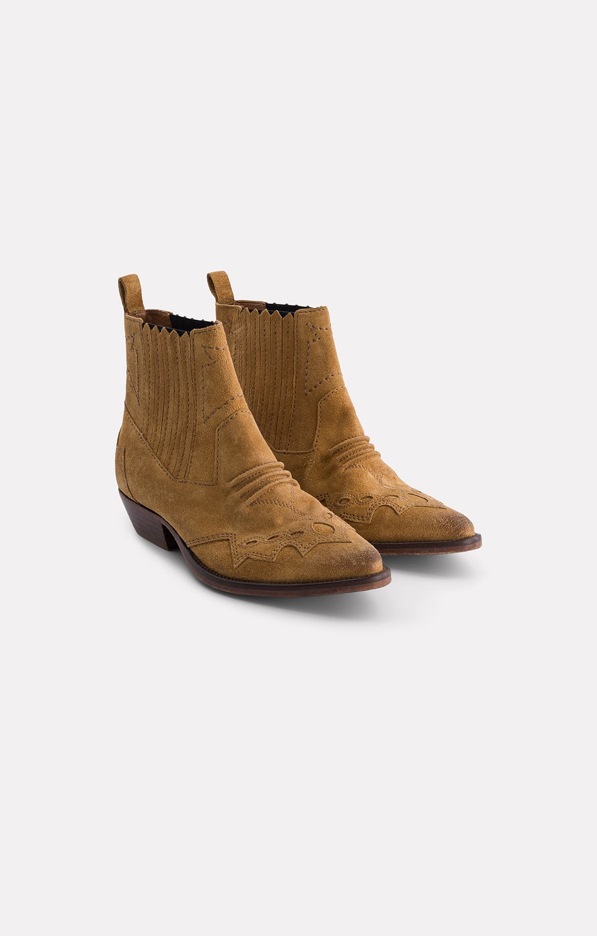 BOOTS EN CUIR TUCSON SABLE - ROSEANNA