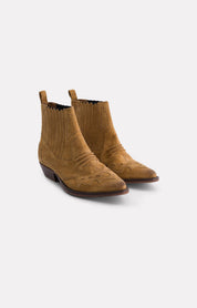 BOOTS EN CUIR TUCSON SABLE - ROSEANNA