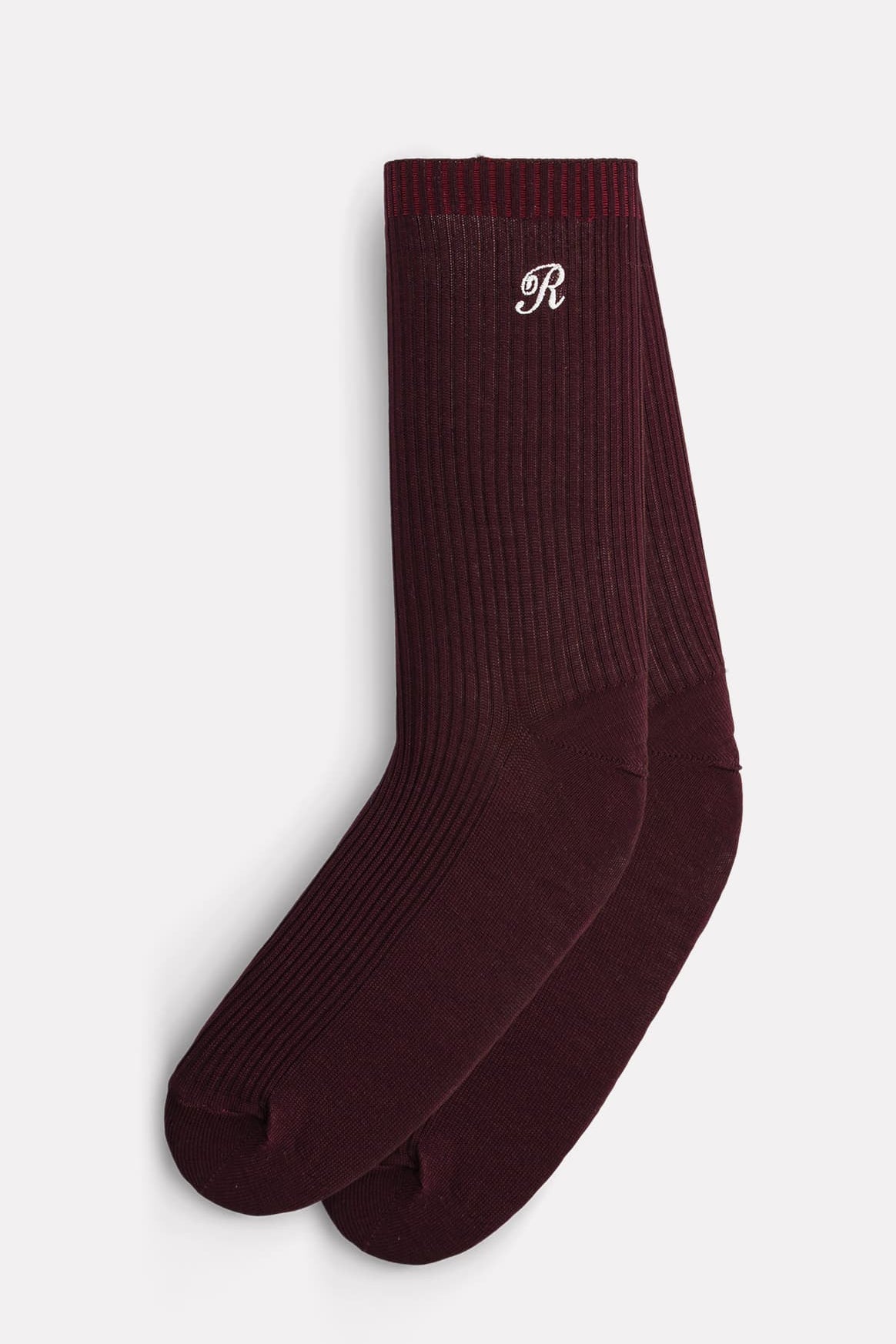 CHAUSSETTES DANCER EN COTON BORDEAUX - ROSEANNA