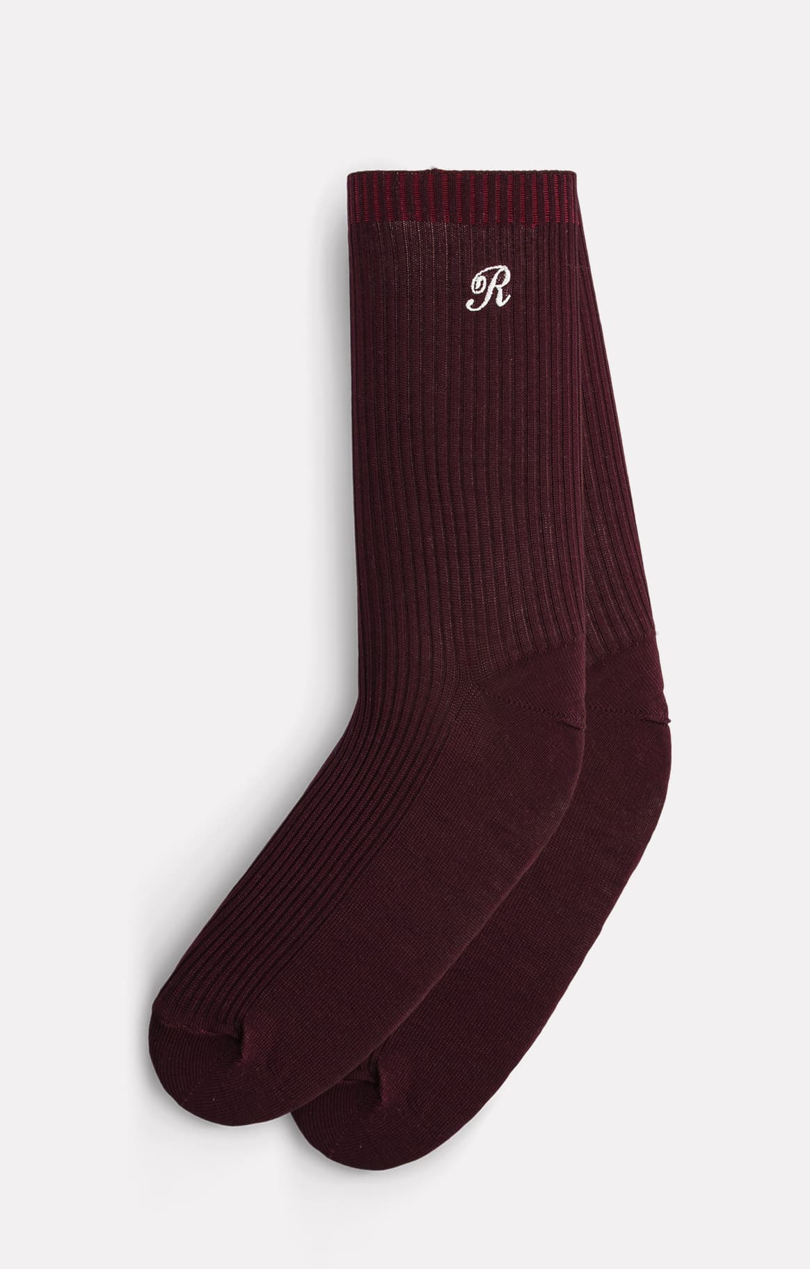 CHAUSSETTES DANCER EN COTON BORDEAUX - ROSEANNA