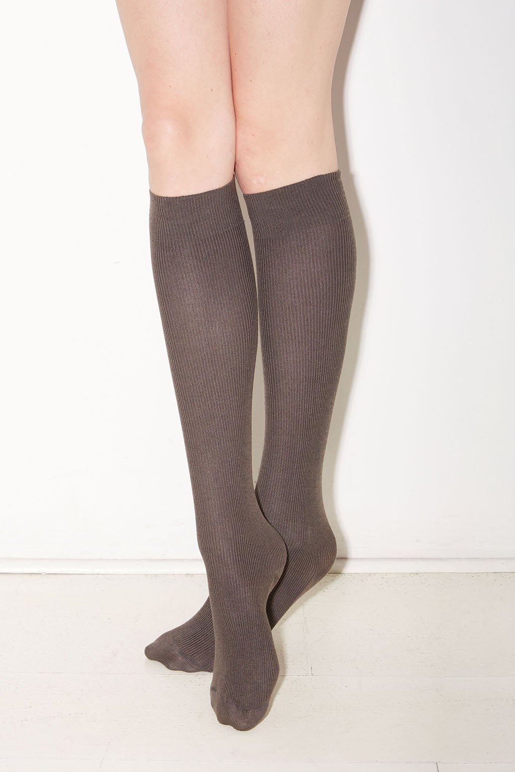 CHAUSSETTES MIS-BAS DANCER EN SOIE ANTHRACITE - ROSEANNA