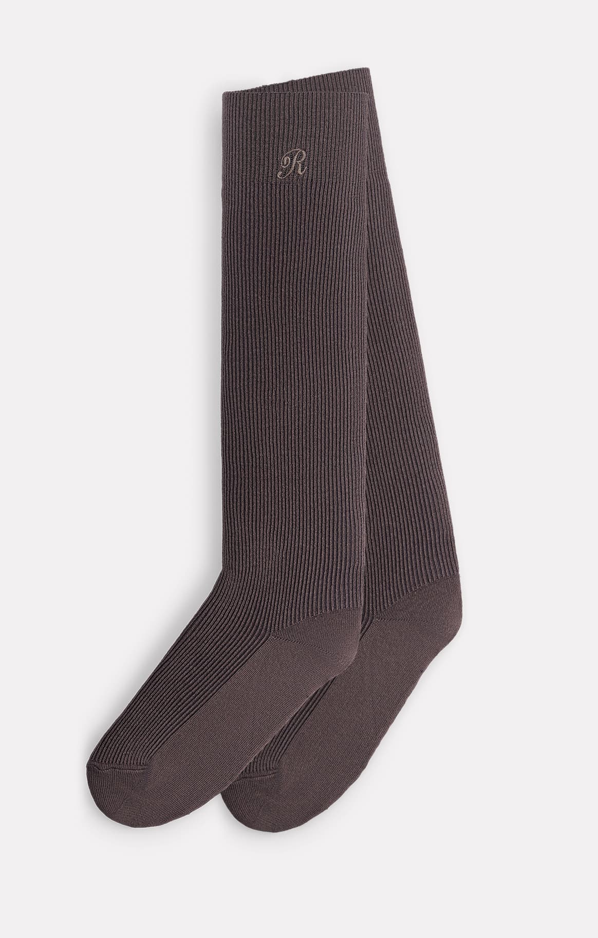 CHAUSSETTES MIS-BAS DANCER EN SOIE ANTHRACITE - ROSEANNA