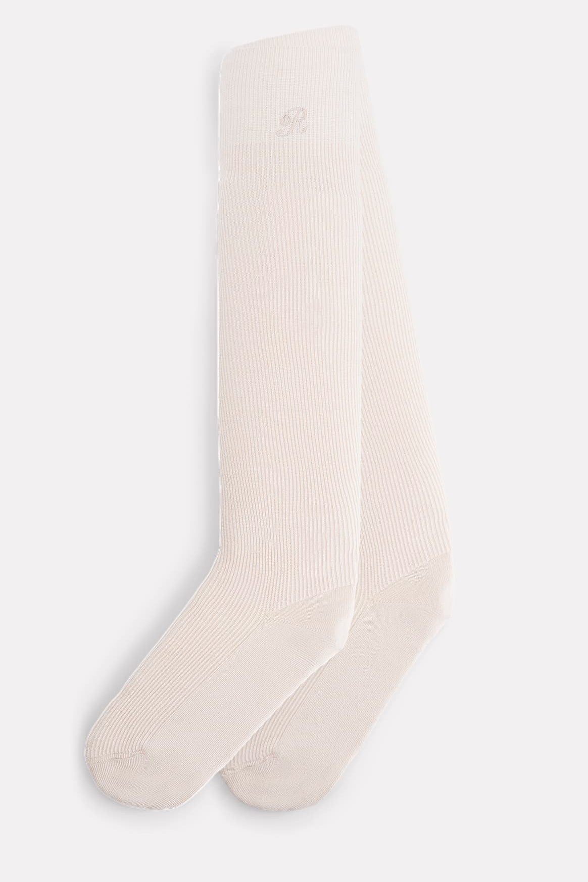 CHAUSSETTES MIS-BAS DANCER EN SOIE IVOIRE - ROSEANNA