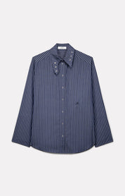 CHEMISE ALLY EN POPELINE BLEU - ROSEANNA