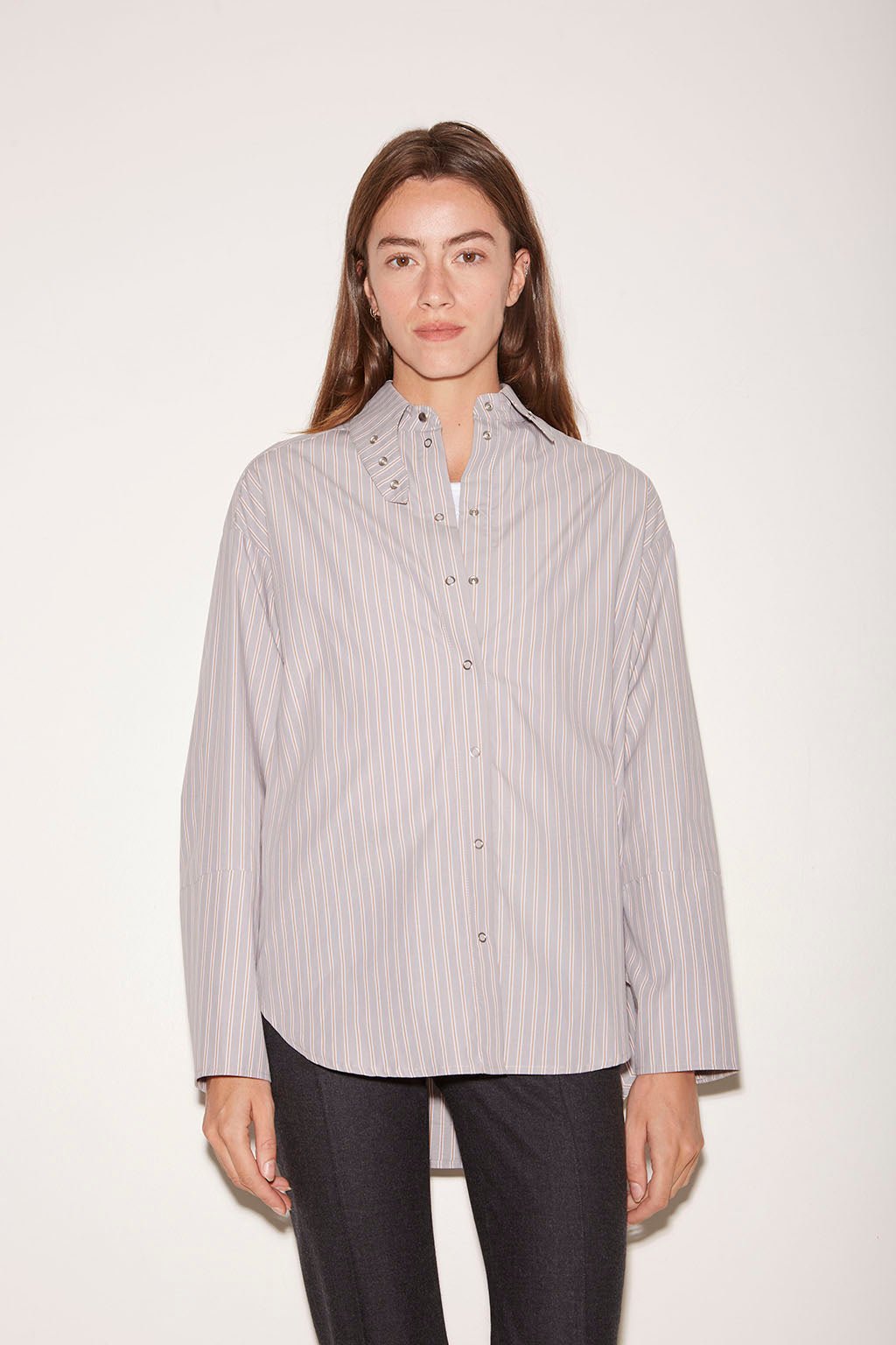 CHEMISE ALLY EN POPELINE PERLE - ROSEANNA