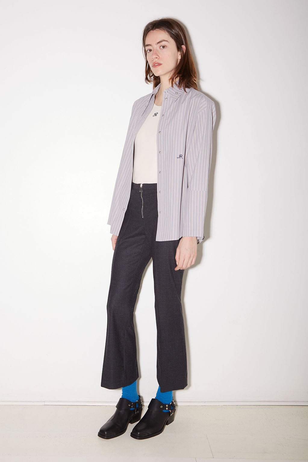 CHEMISE ALLY EN POPELINE PERLE - ROSEANNA
